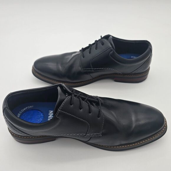 Nunn Bush True Comfort Gel Black Leather Derby Shoes Size 10.5 main image 6